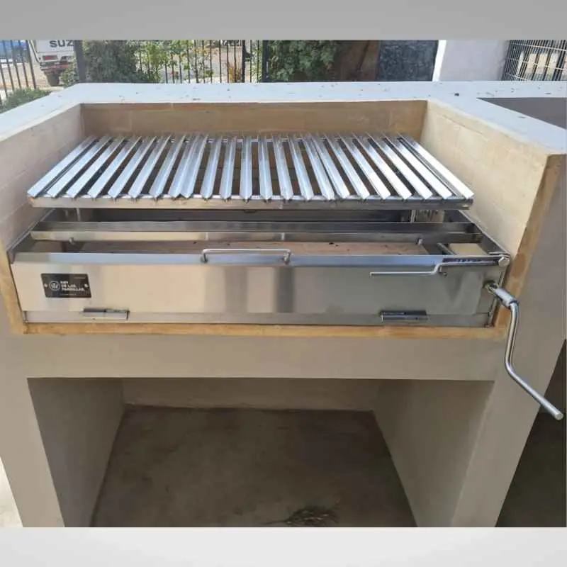 Parrilla Empotrada simple 80x60 Full inoxidable